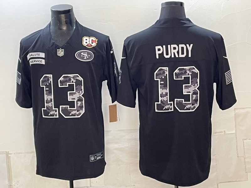 Men 2026 Nike San Francisco 49ers #13 Purdy black NFL Jersey 101103
